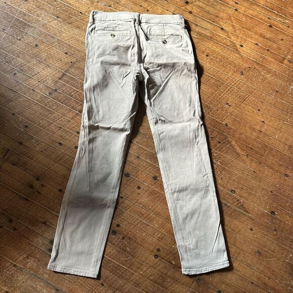 American Eagle tan skinny 8 preppy flat front slacks - Picture 3 of 3